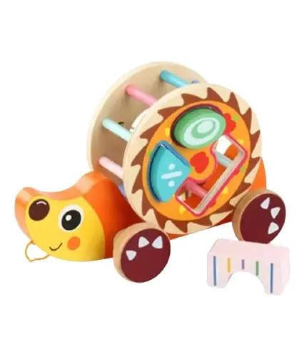 JUGUETE DE ARRASTRE Y ENCAJE DE MADERA PARA NIÑOS - 1