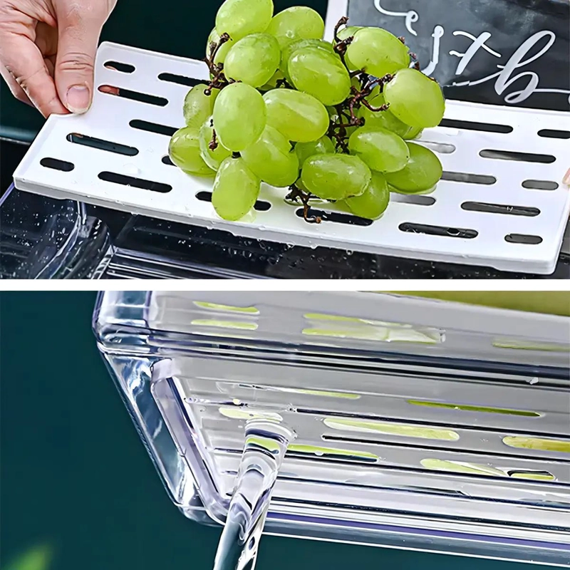 ORGANIZADOR DE REFRIGERADOR CON DRENAJE Y VENTILACION - 3