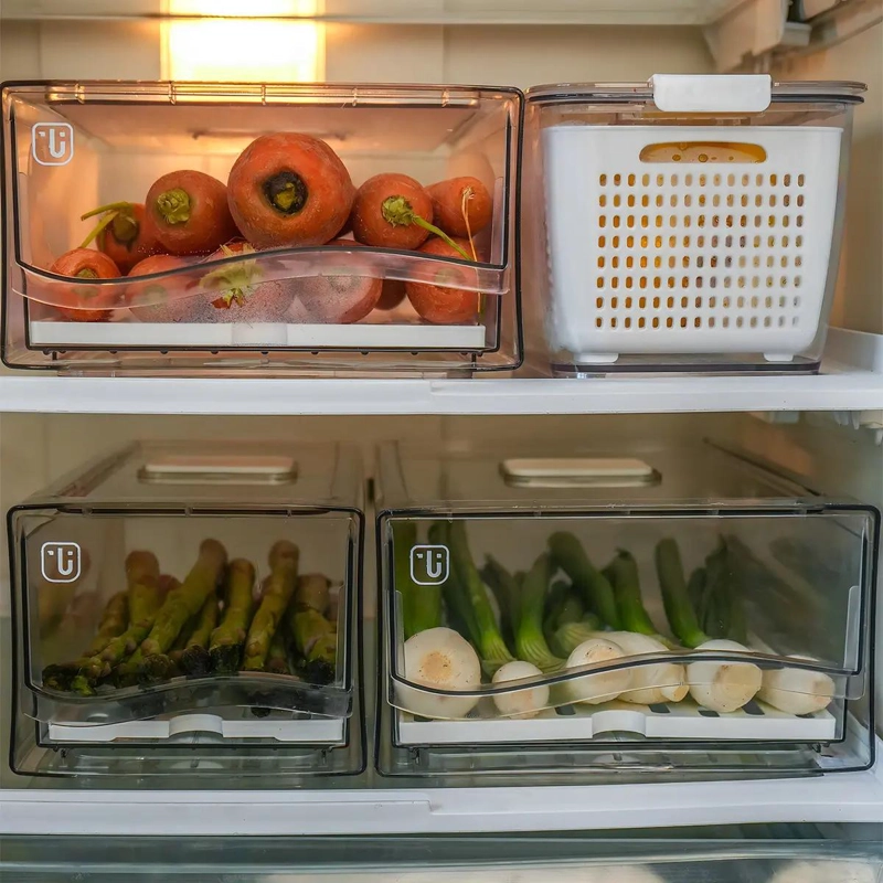 ORGANIZADOR DE REFRIGERADOR CON DRENAJE Y VENTILACION - 4