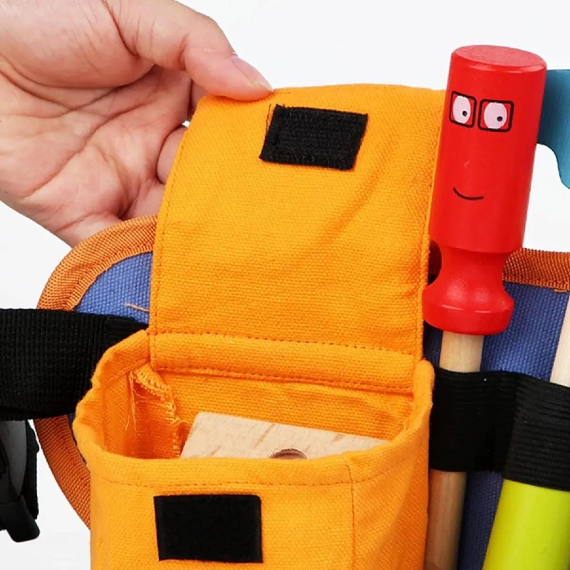 CINTURON DE HERRAMIENTAS PARA NIÑOS CON 14 PIEZAS - 8