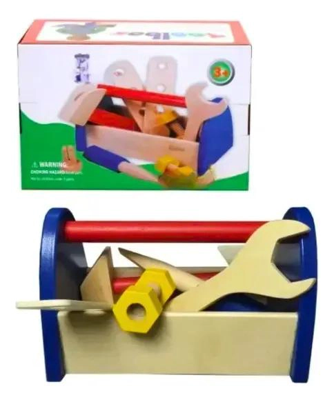 SET DE HERRAMIENTAS DE MADERA PARA NIÑOS Y NIÑAS - 1