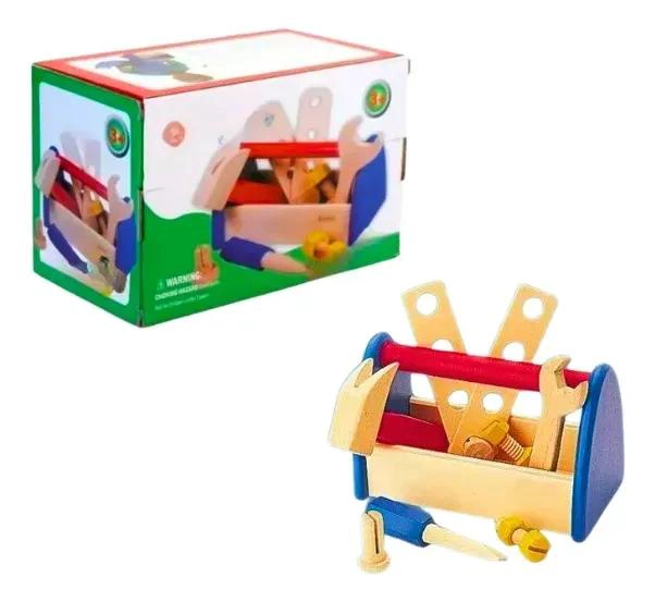 SET DE HERRAMIENTAS DE MADERA PARA NIÑOS Y NIÑAS - 5