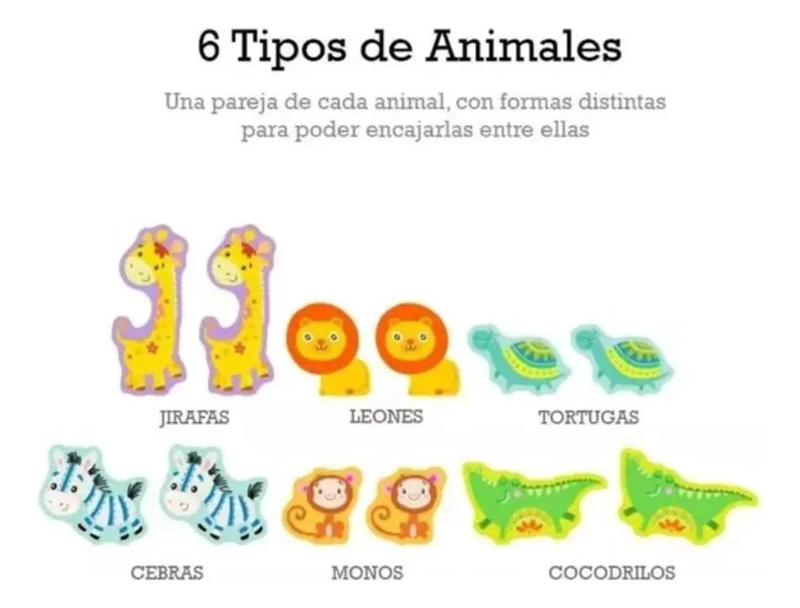 JUGUETE DIDACTICO DE MADERA ARCA DE NOE  CON ANIMALES - 3
