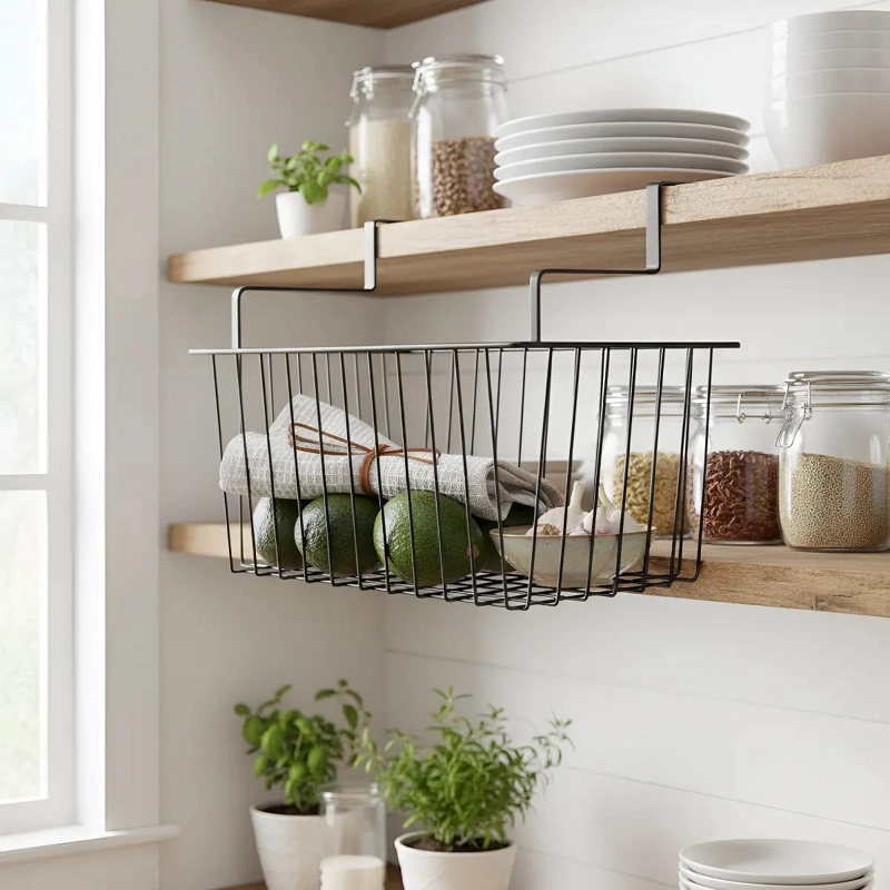 ORGANIZADOR COLGANTE METALICO PARA COCINA ESPACIO EFICIENTE - 1