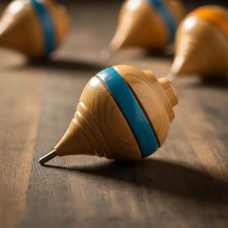 TROMPOS DE MADERA PARA JUEGOS CLASICOS Y DIVERSION FAMILIAR - 6