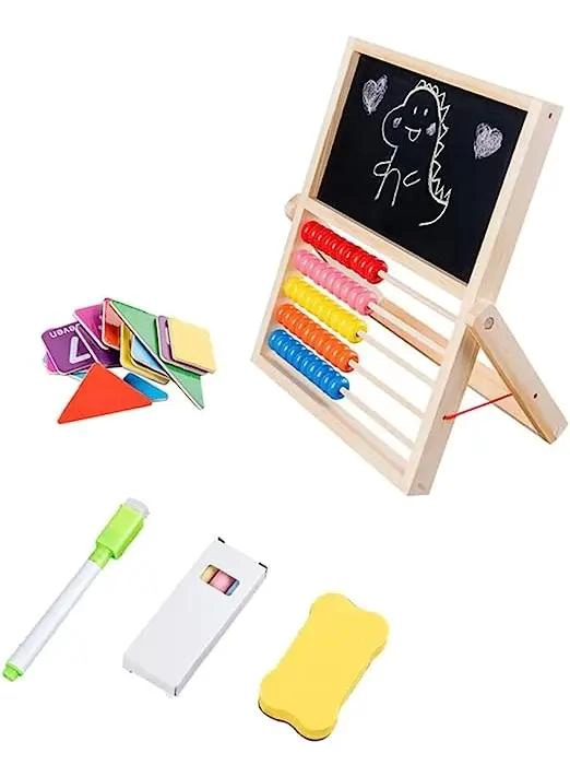 PIZARRA MAGNE TICA DE MADERA PARA APRENDER MATEMATICAS Y DIBUJAR - 1