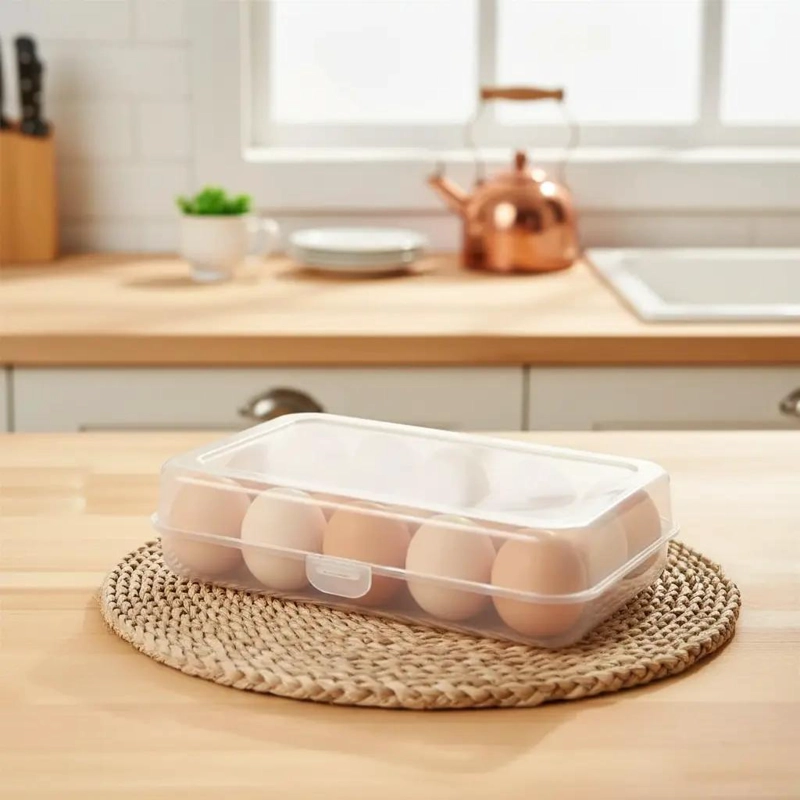 ORGANIZADOR DE HUEVOS PARA 15 UNIDADES EN PLASTICO ABS - 1