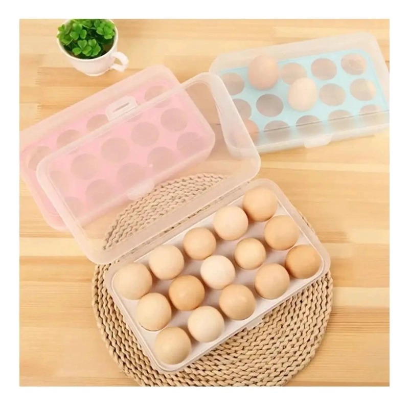 ORGANIZADOR DE HUEVOS PARA 15 UNIDADES EN PLASTICO ABS - 2