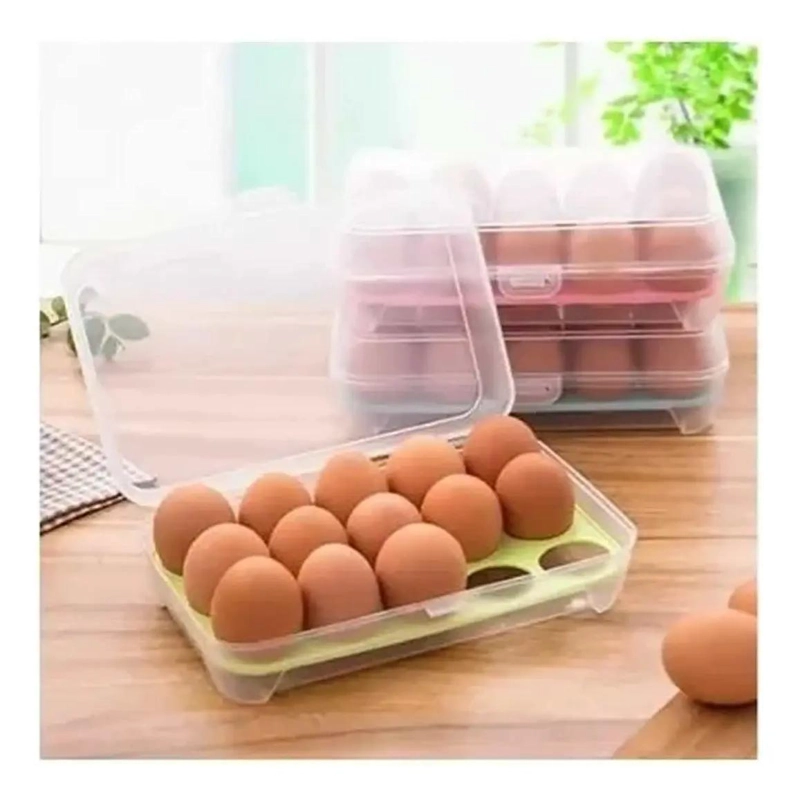 ORGANIZADOR DE HUEVOS PARA 15 UNIDADES EN PLASTICO ABS - 3