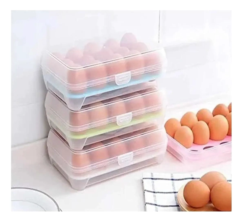 ORGANIZADOR DE HUEVOS PARA 15 UNIDADES EN PLASTICO ABS - 6