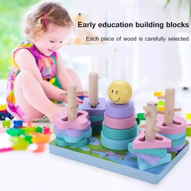 JUGUETE DIDACTICO DE MADERA PARA ESTIMULACION INFANTIL - 5