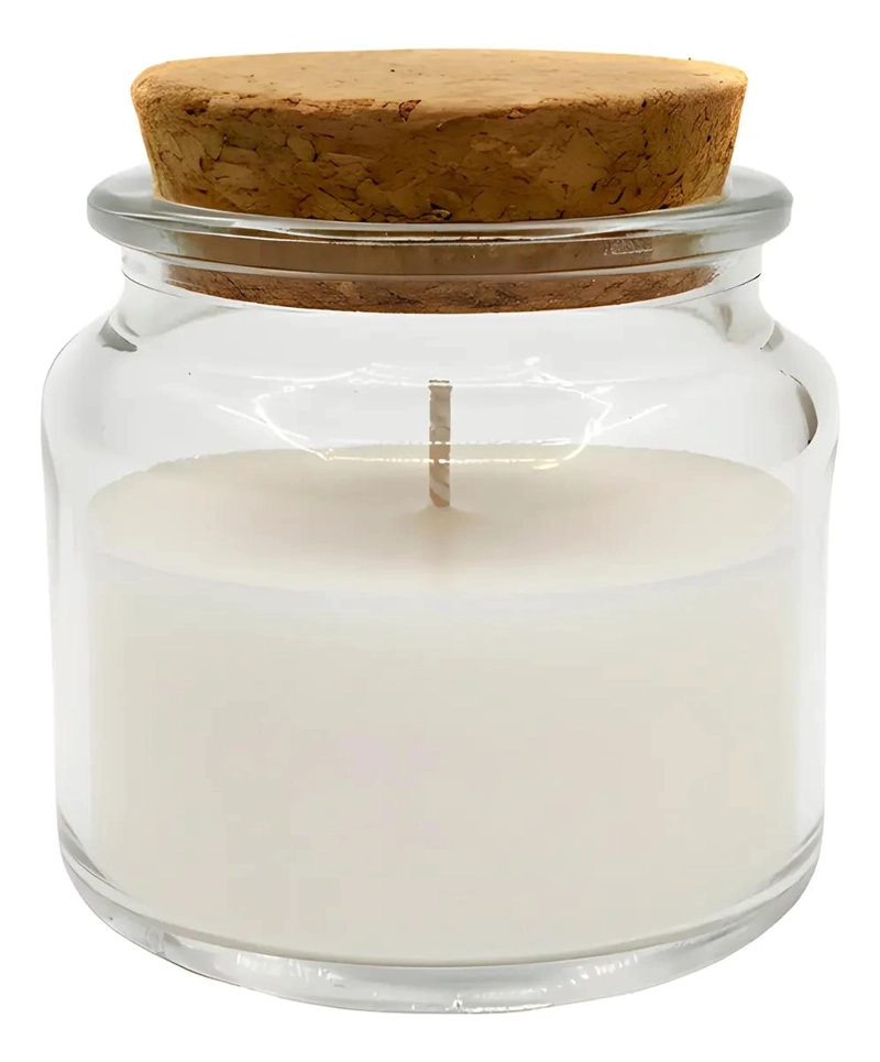 12 FRASCOS DE VIDRIO PORTA VELA CON TAPA DE CORCHO 100 ML - 4
