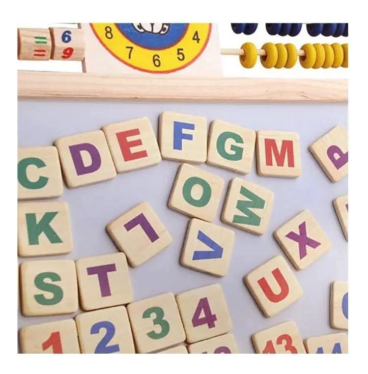 PIZARRA DOBLE MAGNE TICA INFANTIL CON ACCESORIOS EDUCATIVOS - 7