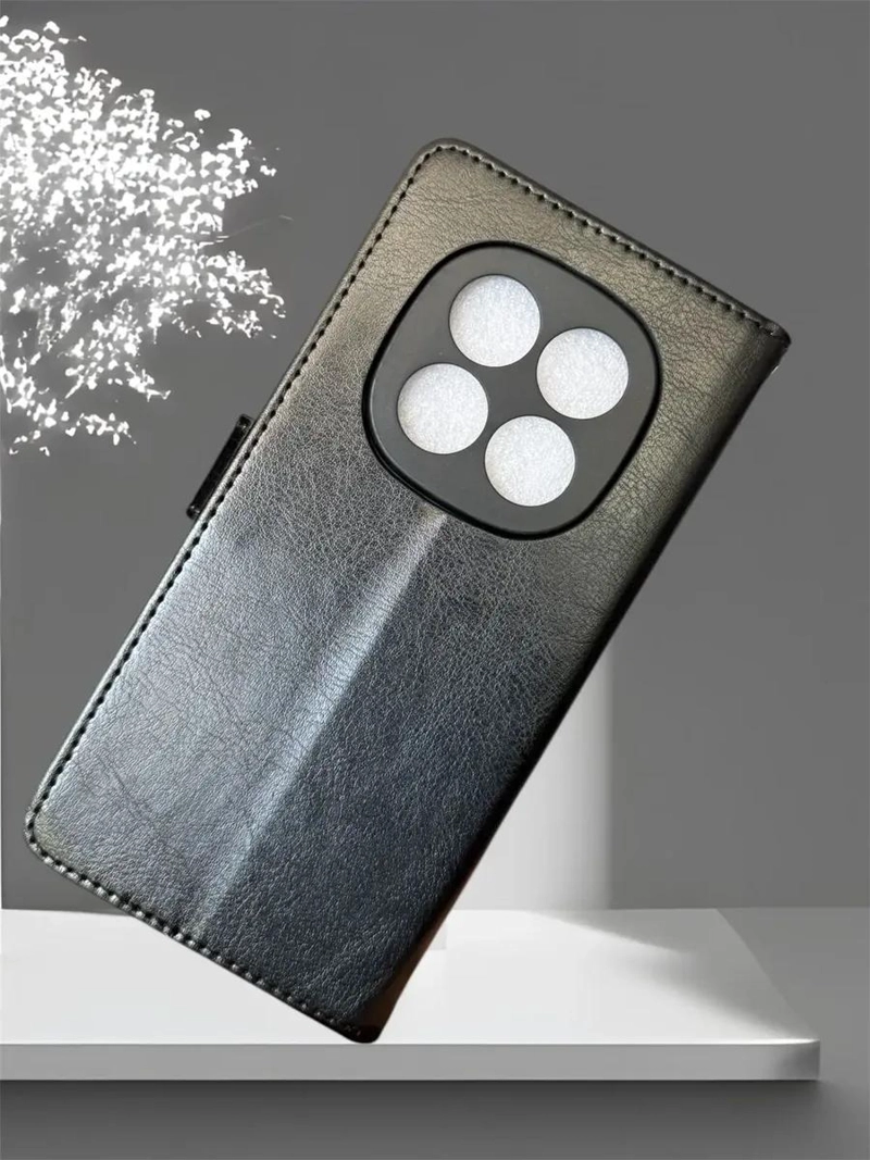 CARCASA FLIP COVER NEGRA PARA XIAOMI NOTE 15 PRO PLUS 5G - 3