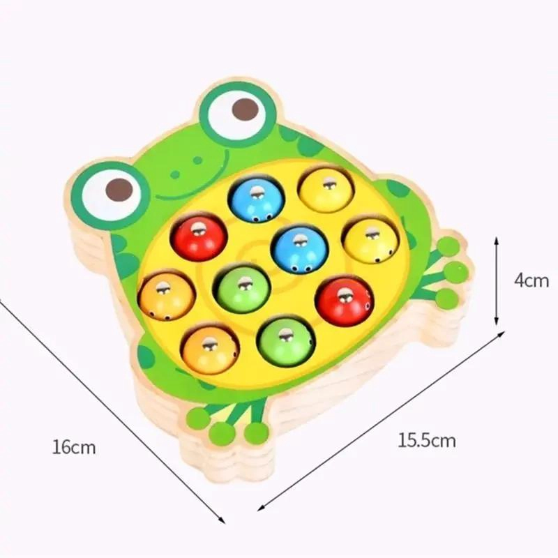 JUEGO DIDACTICO DE PESCA MAGNE TICA DE MADERA PARA NIÑOS - 5