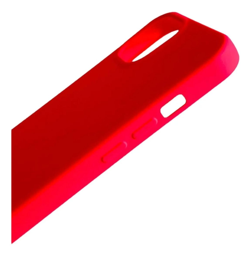 FUNDA DE SILICONA ROSA CHICLE PARA IPHONE 13 PRO - 5