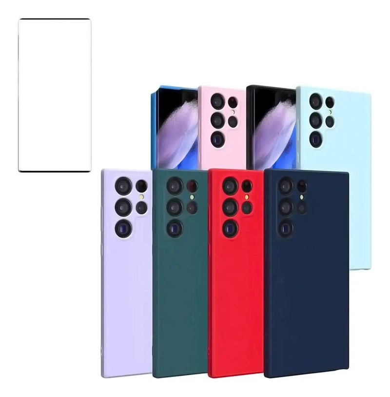 CARCASA SLIM CON MICA PARA SAMSUNG S24 S23 S22 ULTRA - 1