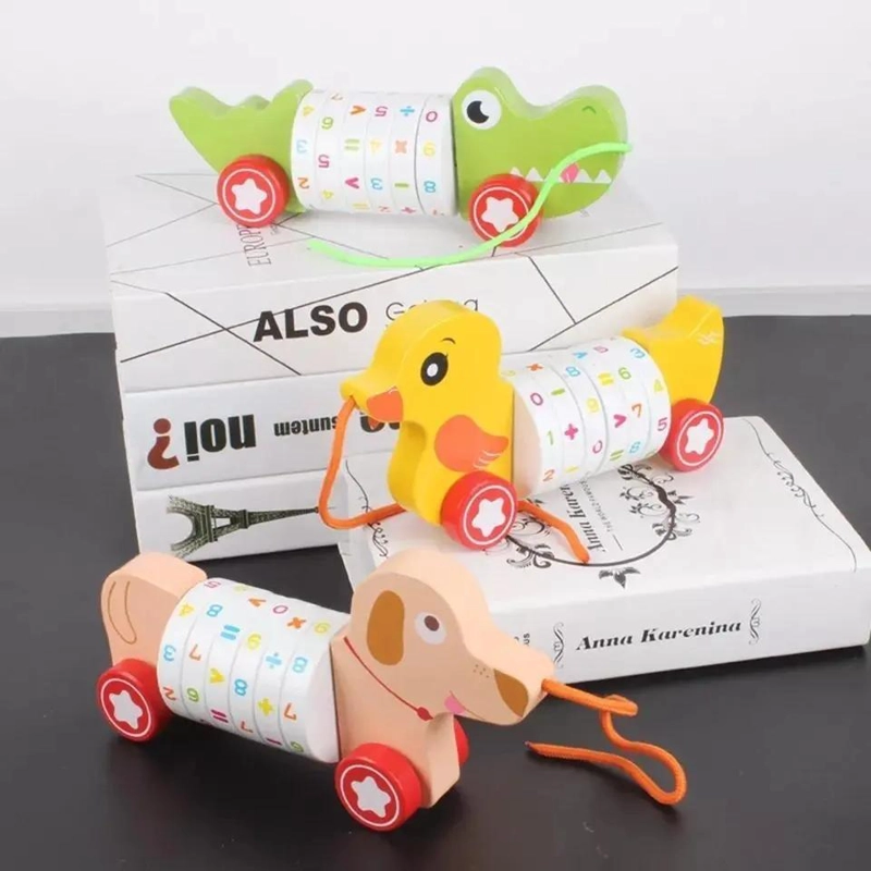 JUGUETE ARRASTRE COGNITIVO DE MADERA PARA NIÑOS - 3