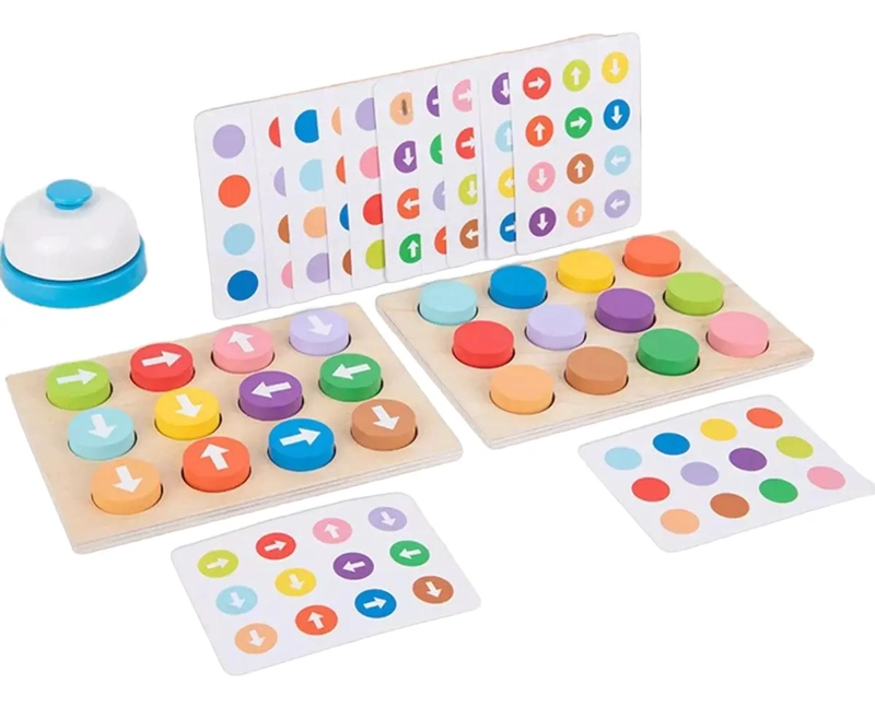JUEGO EDUCATIVO DE FLECHAS Y PATRONES DE MADERA PARA NIÑOS - 1