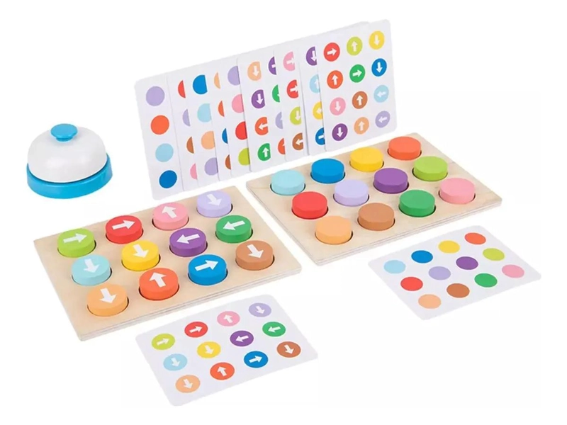 JUEGO EDUCATIVO DE FLECHAS Y PATRONES DE MADERA PARA NIÑOS - 10