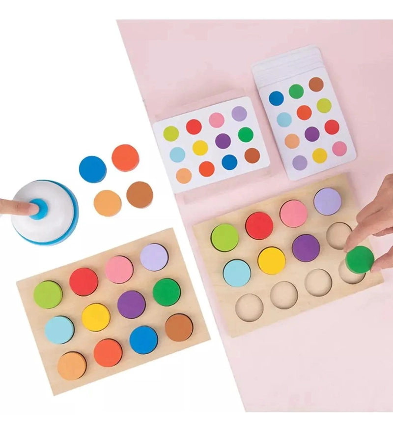 JUEGO EDUCATIVO DE FLECHAS Y PATRONES DE MADERA PARA NIÑOS - 3