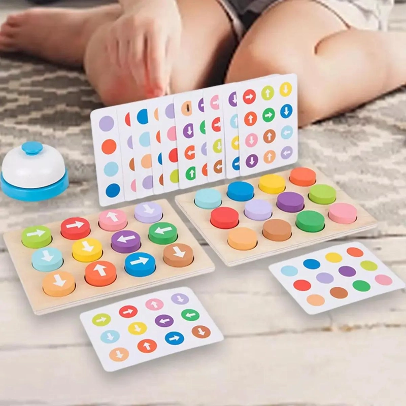 JUEGO EDUCATIVO DE FLECHAS Y PATRONES DE MADERA PARA NIÑOS - 4
