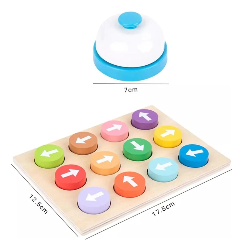 JUEGO EDUCATIVO DE FLECHAS Y PATRONES DE MADERA PARA NIÑOS - 6