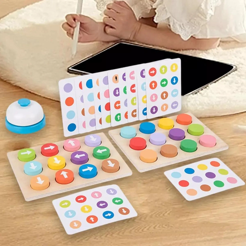 JUEGO EDUCATIVO DE FLECHAS Y PATRONES DE MADERA PARA NIÑOS - 7