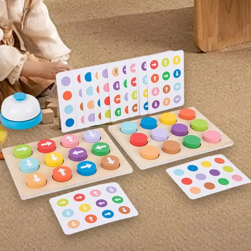 JUEGO EDUCATIVO DE FLECHAS Y PATRONES DE MADERA PARA NIÑOS - 8