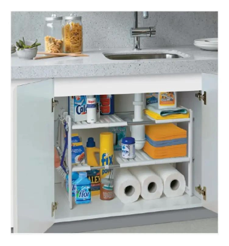 ESTANTE ORGANIZADOR MULTIUSO AJUSTABLE PARA COCINA 50-70 CM - 4