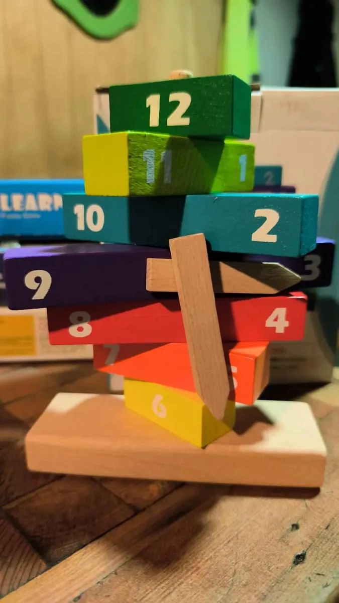JUGUETE DIDACTICO DE MADERA PARA APRENDER A VER LA HORA - 3