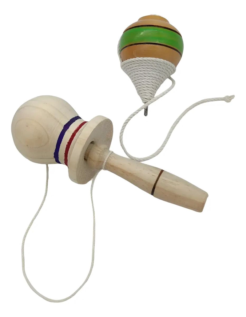 TROMPO Y EMBOQUE DE MADERA TRADICIONAL CRIOLLO - 1