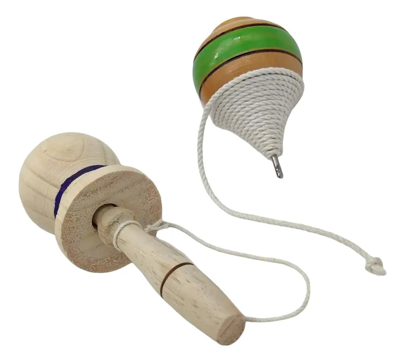 TROMPO Y EMBOQUE DE MADERA TRADICIONAL CRIOLLO - 3