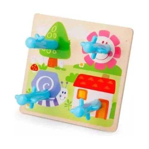 CUBO DIDACTICO DE APILACION Y ENCAJE PARA NIÑOS - 7