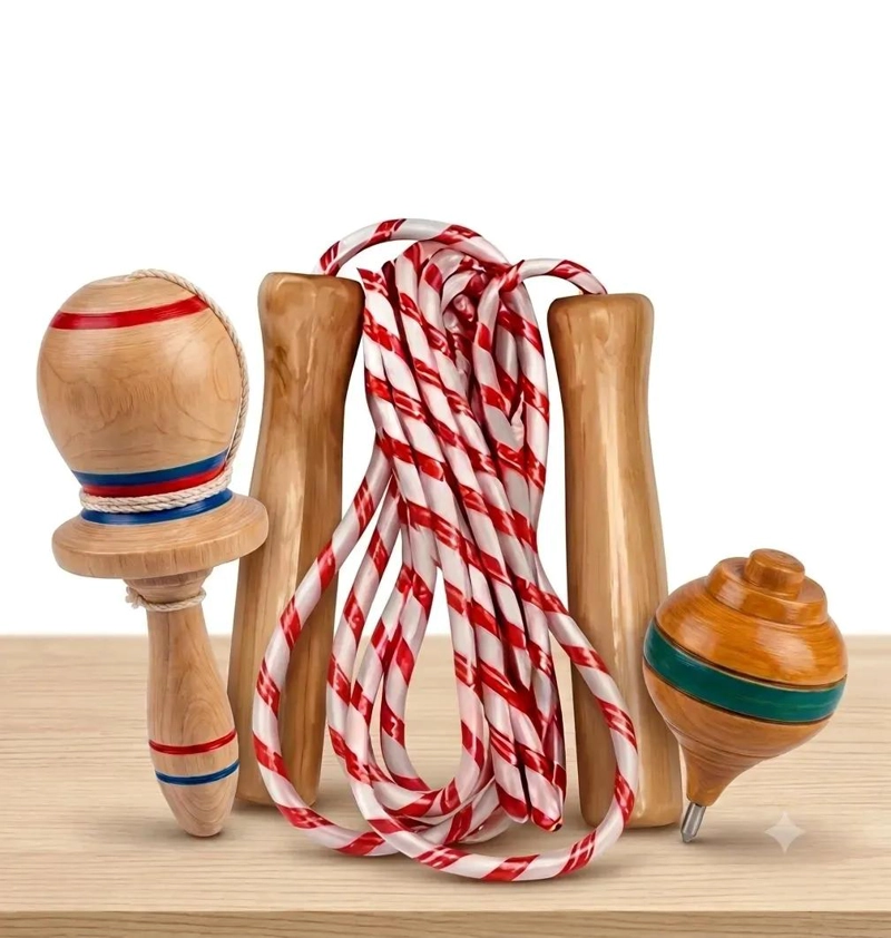 KIT DE TROMPO, EMBOQUE Y CUERDA PARA SALTAR - 1