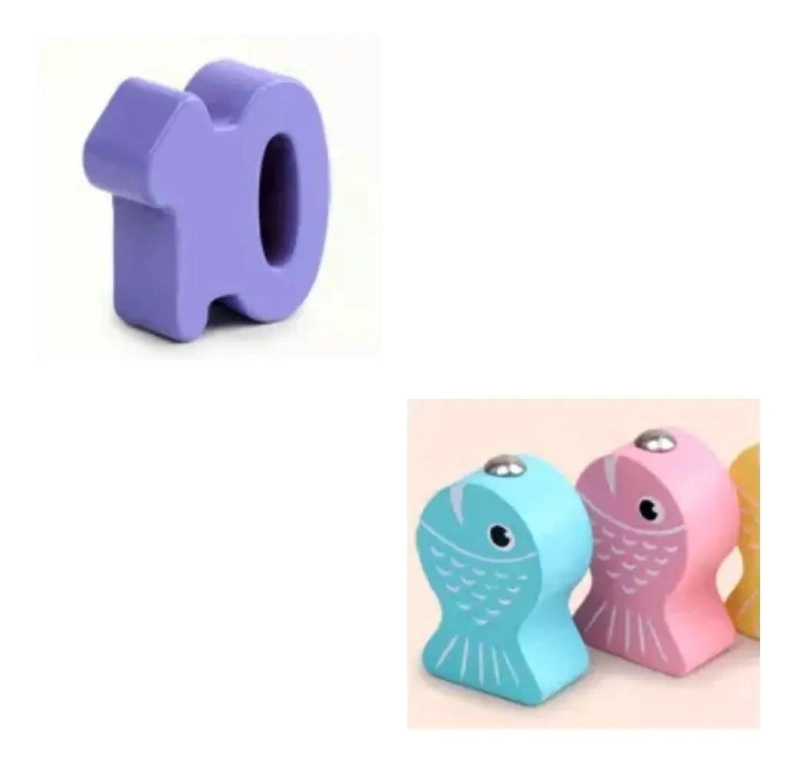 JUGUETE DE MADERA PARA NIÑOS CON PESCA MAGNE TICA EDUCATIVA - 7