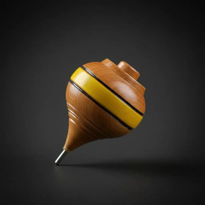 TROMPO DE MADERA TRADICIONAL PARA JUEGOS TIPICOS - 3