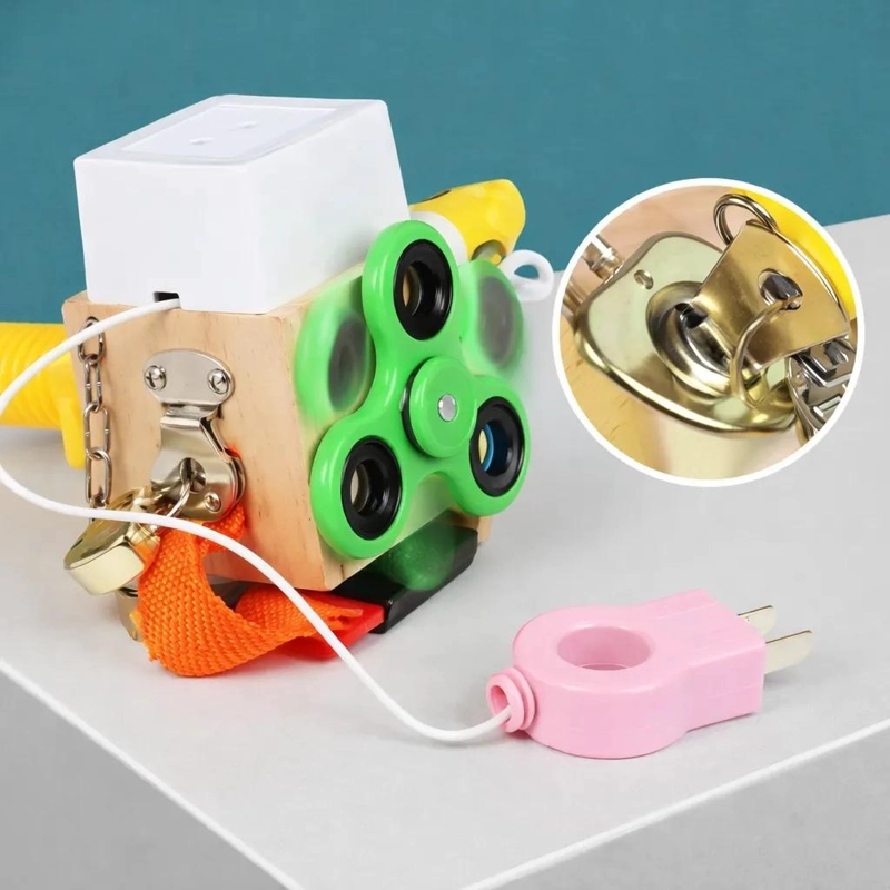 CUBO DIDACTICO SENSORIAL PARA APRENDIZAJE INFANTIL - 2