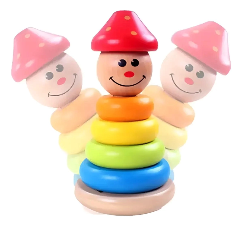 TORRE APILABLE DIDACTICA DE COLORES PARA NIÑOS - 2