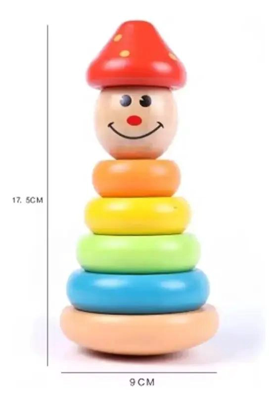 TORRE APILABLE DIDACTICA DE COLORES PARA NIÑOS - 4