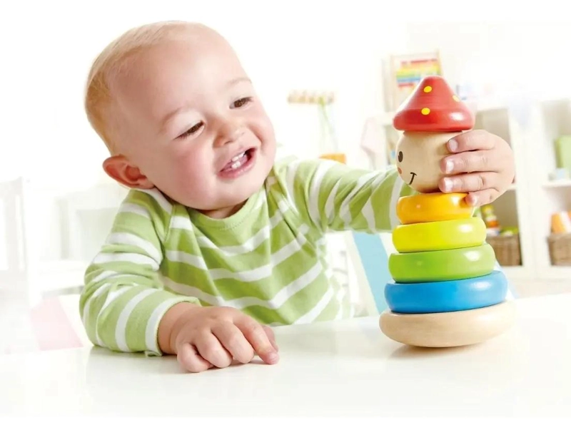 TORRE APILABLE DIDACTICA DE COLORES PARA NIÑOS - 5