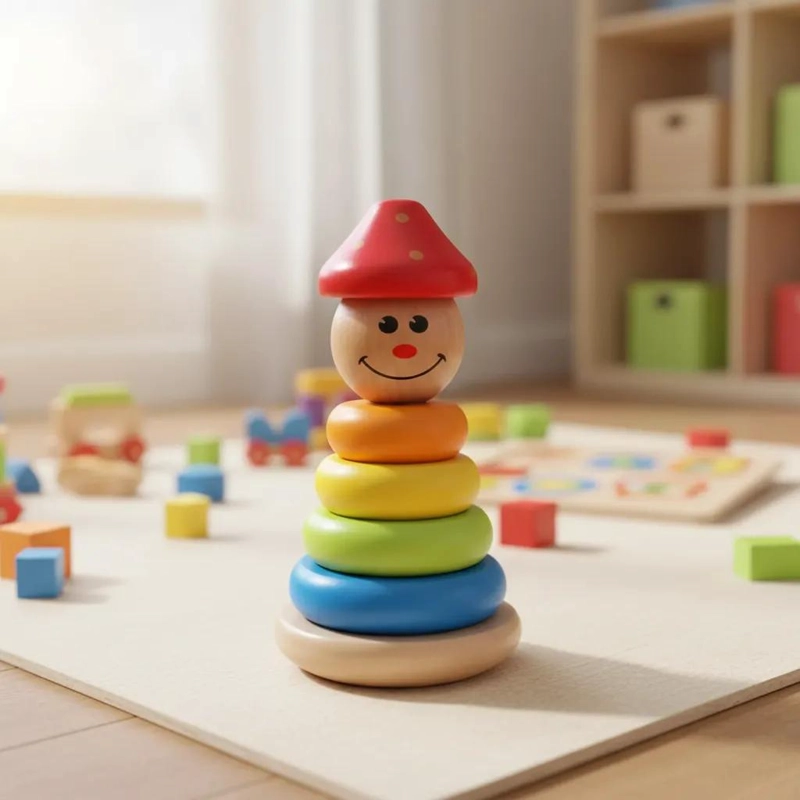 TORRE APILABLE DIDACTICA DE COLORES PARA NIÑOS - 6