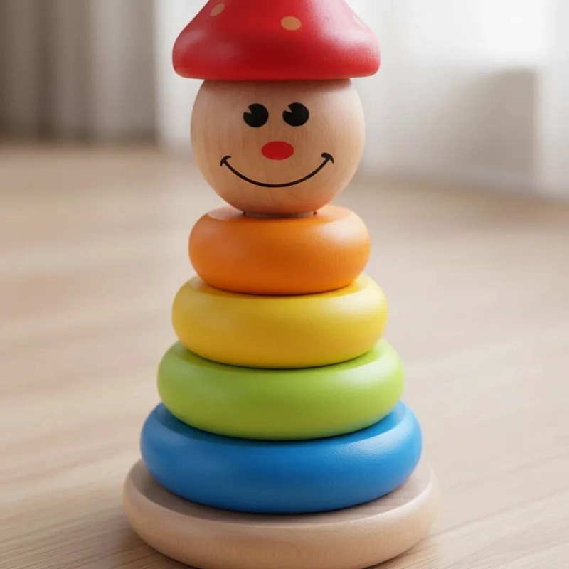 TORRE APILABLE DIDACTICA DE COLORES PARA NIÑOS - 7