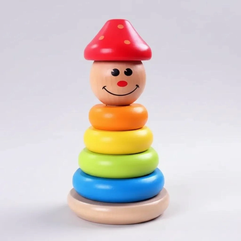 TORRE APILABLE DIDACTICA DE COLORES PARA NIÑOS - 8
