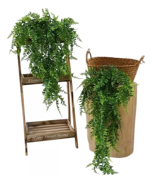 PACK DE 2 HELECHOS COLGANTES ARTIFICIALES PARA DECORACION - 7