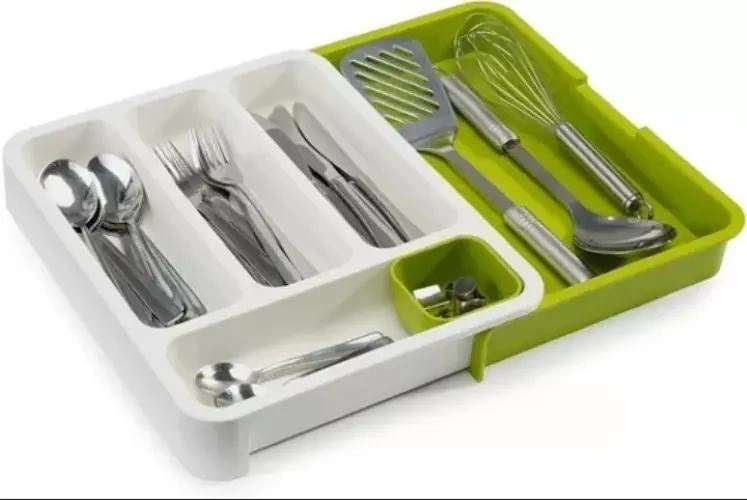 ORGANIZADOR EXTENSIBLE PARA CAJONES DE COCINA Y HOGAR - 1