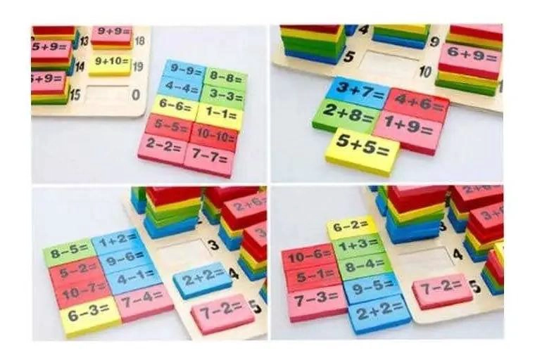 JUGUETE EDUCATIVO DE MADERA PARA APRENDER MATEMATICAS - 3