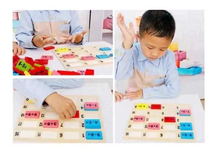 JUGUETE EDUCATIVO DE MADERA PARA APRENDER MATEMATICAS - 4