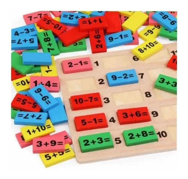 JUGUETE EDUCATIVO DE MADERA PARA APRENDER MATEMATICAS - 5