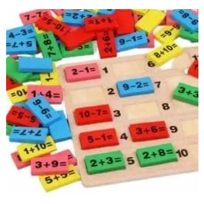 JUGUETE EDUCATIVO DE MADERA PARA APRENDER MATEMATICAS - 8